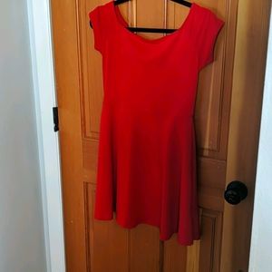 Red skater dress urban outfitters